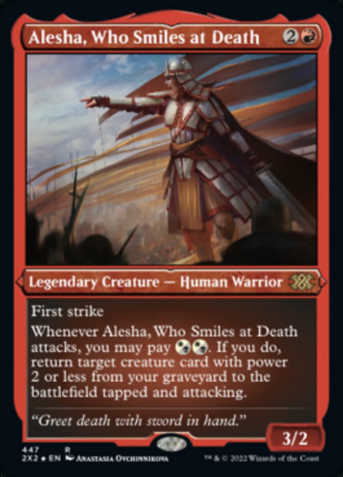 Alesha, Who Smiles at Death (Foil Etched) [Double Masters 2022] | Webway Games