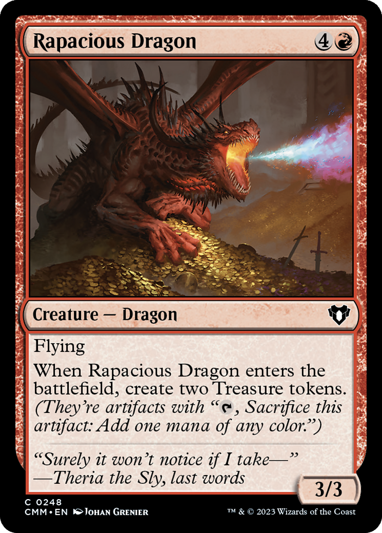 Rapacious Dragon [Commander Masters] | Webway Games