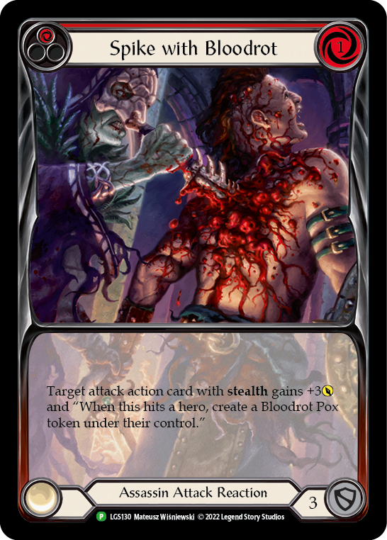 Spike with Bloodrot [LGS130] (Promo)  Rainbow Foil | Webway Games