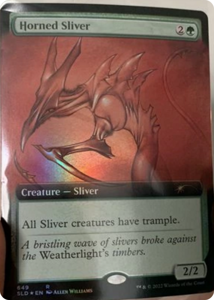 Horned Sliver (Extended Art) [Secret Lair Drop Promos] | Webway Games