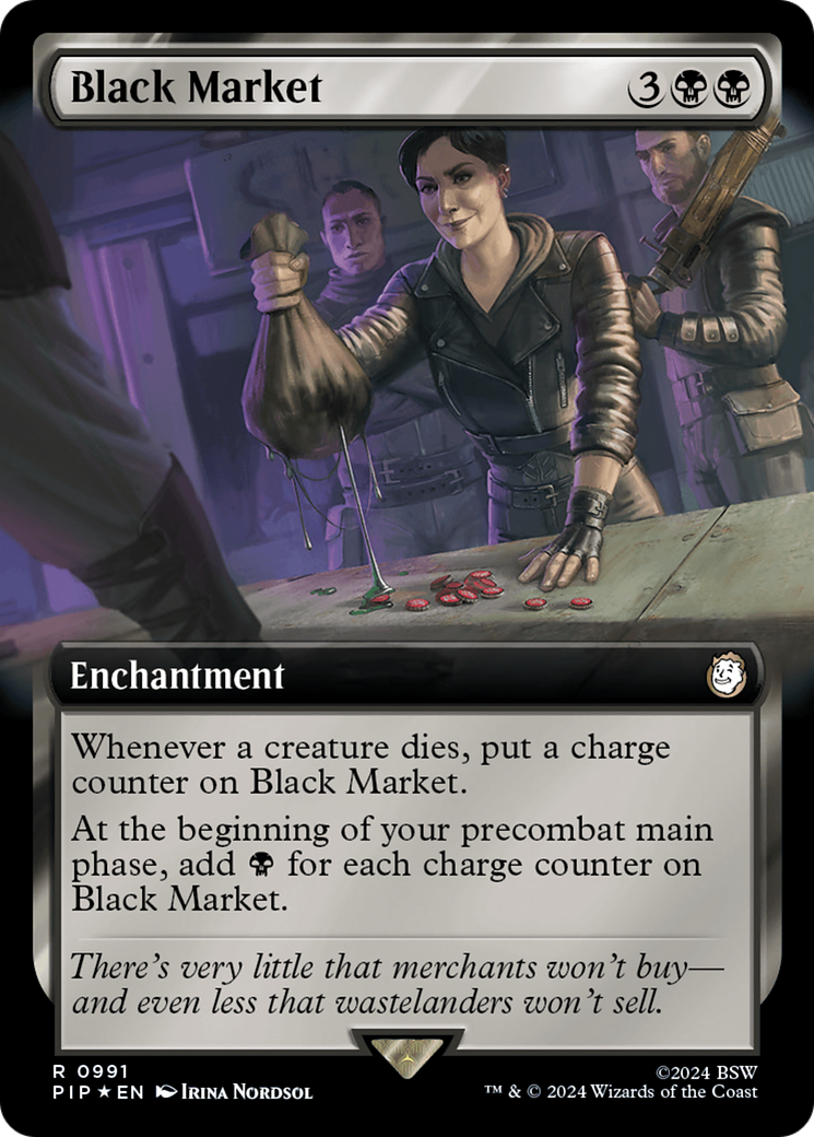 Black Market (Extended Art) (Surge Foil) [Fallout] | Webway Games