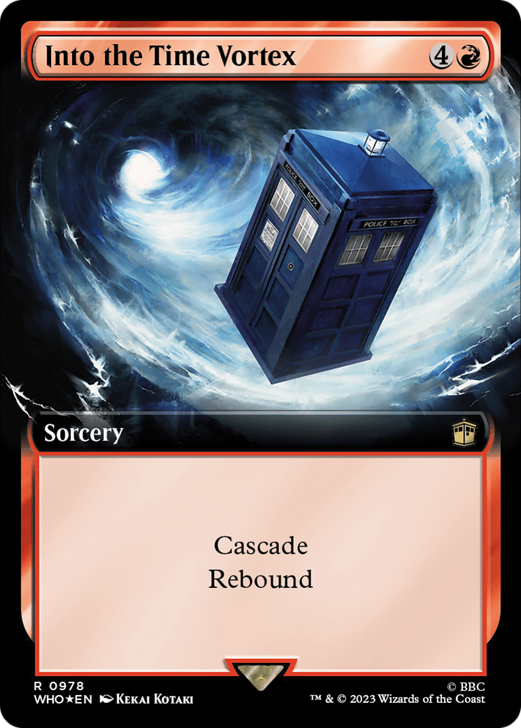 Into the Time Vortex (Extended Art) (Surge Foil) [Doctor Who] | Webway Games