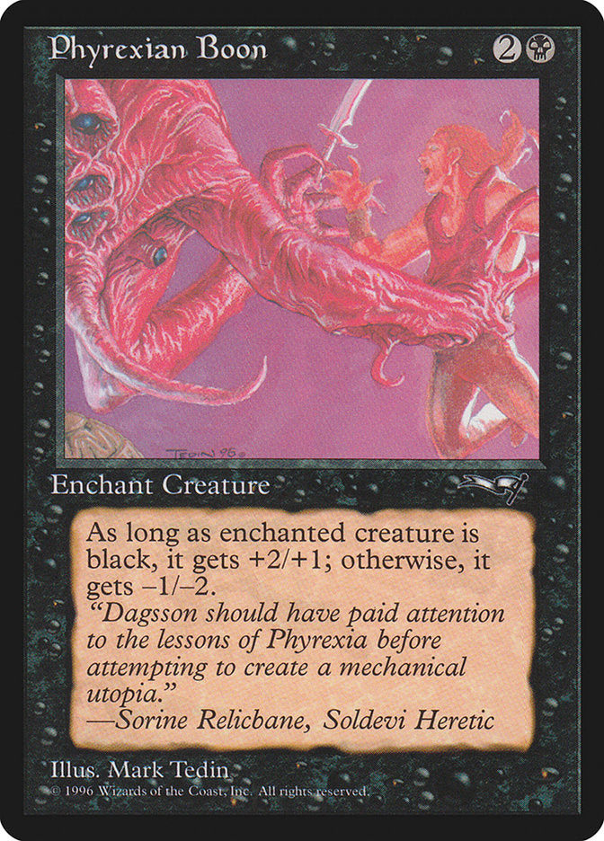 Phyrexian Boon (Person on the Right) [Alliances] | Webway Games