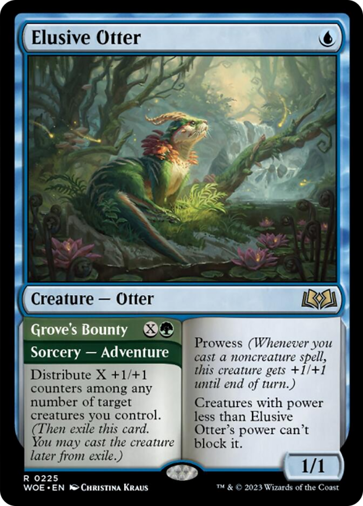 Elusive Otter // Grove's Bounty [Wilds of Eldraine] | Webway Games