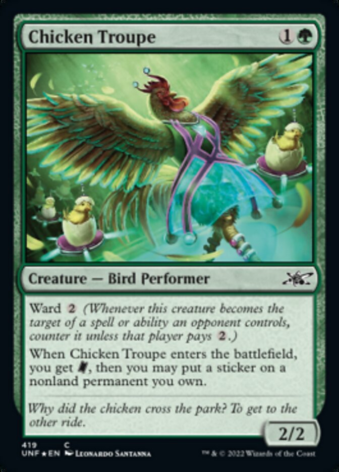 Chicken Troupe (Galaxy Foil) [Unfinity] | Webway Games