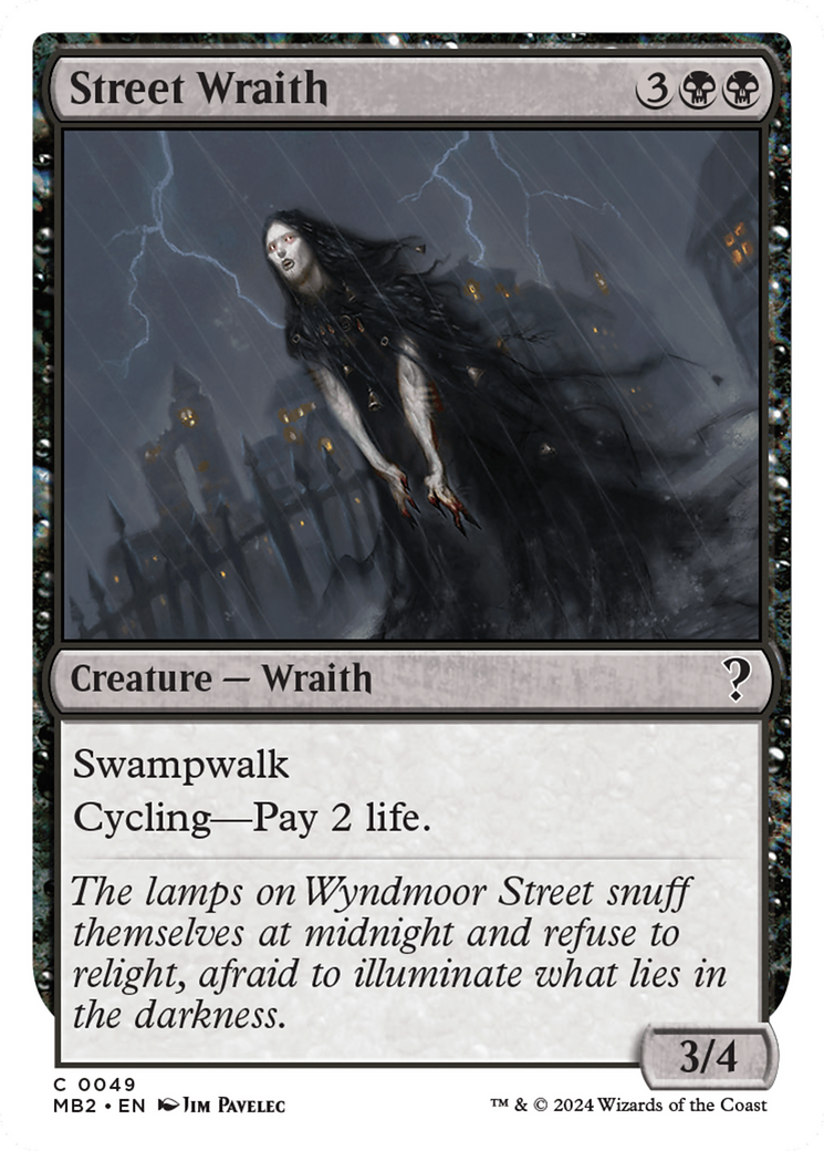 Street Wraith (White Border) [Mystery Booster 2] | Webway Games