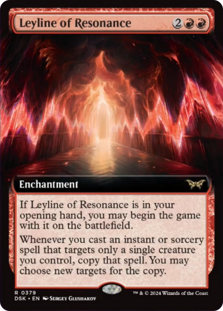 Leyline of Resonance (Extended Art) [Duskmourn: House of Horror] | Webway Games