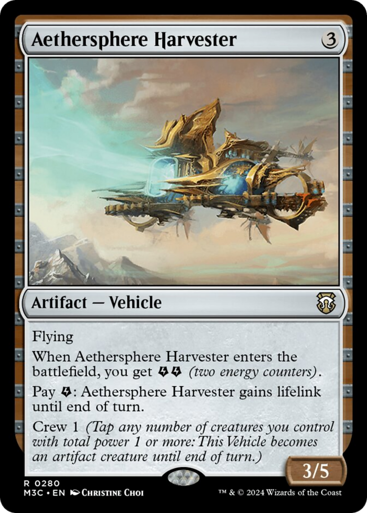 Aethersphere Harvester (Ripple Foil) [Modern Horizons 3 Commander] | Webway Games