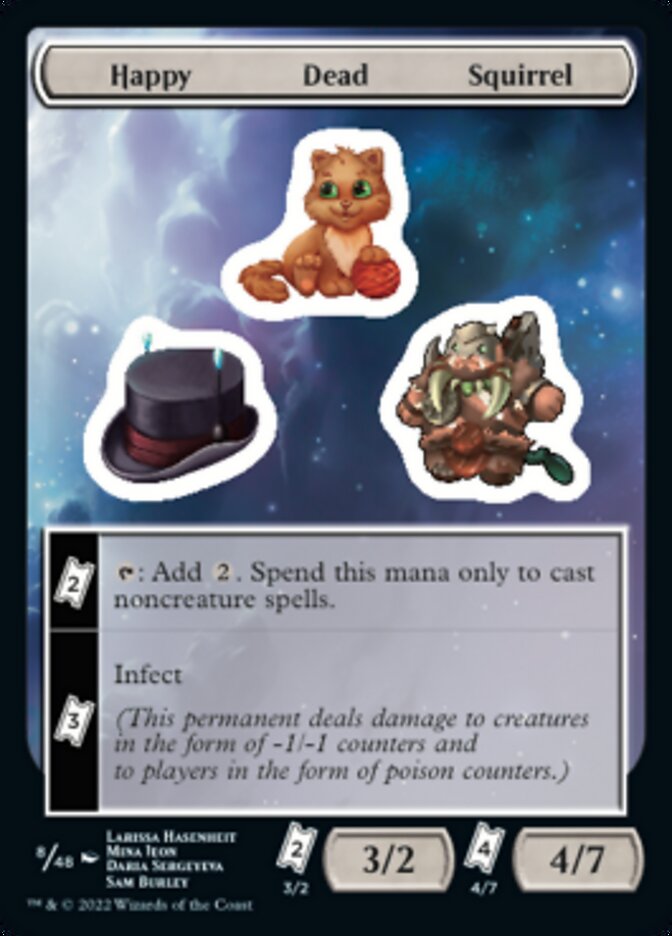 Happy Dead Squirrel [Unfinity Stickers] | Webway Games