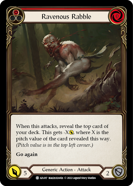 Ravenous Rabble (Red) [AZL017] (Outsiders Azalea Blitz Deck) | Webway Games