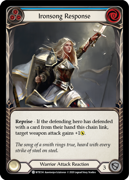 Ironsong Response (Blue) [U-WTR134] (Welcome to Rathe Unlimited)  Unlimited Rainbow Foil | Webway Games