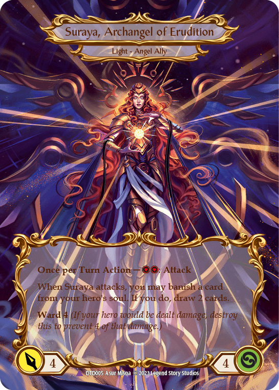 Figment of Erudition // Suraya, Archangel of Erudition (Marvel) [DTD005] (Dusk Till Dawn)  Cold Foil | Webway Games
