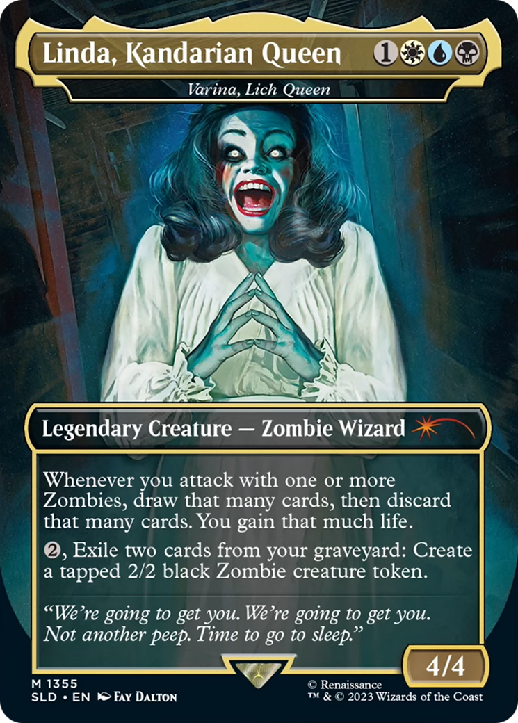 Linda, Kandarian Queen - Varina, Lich Queen [Secret Lair Drop Series] | Webway Games