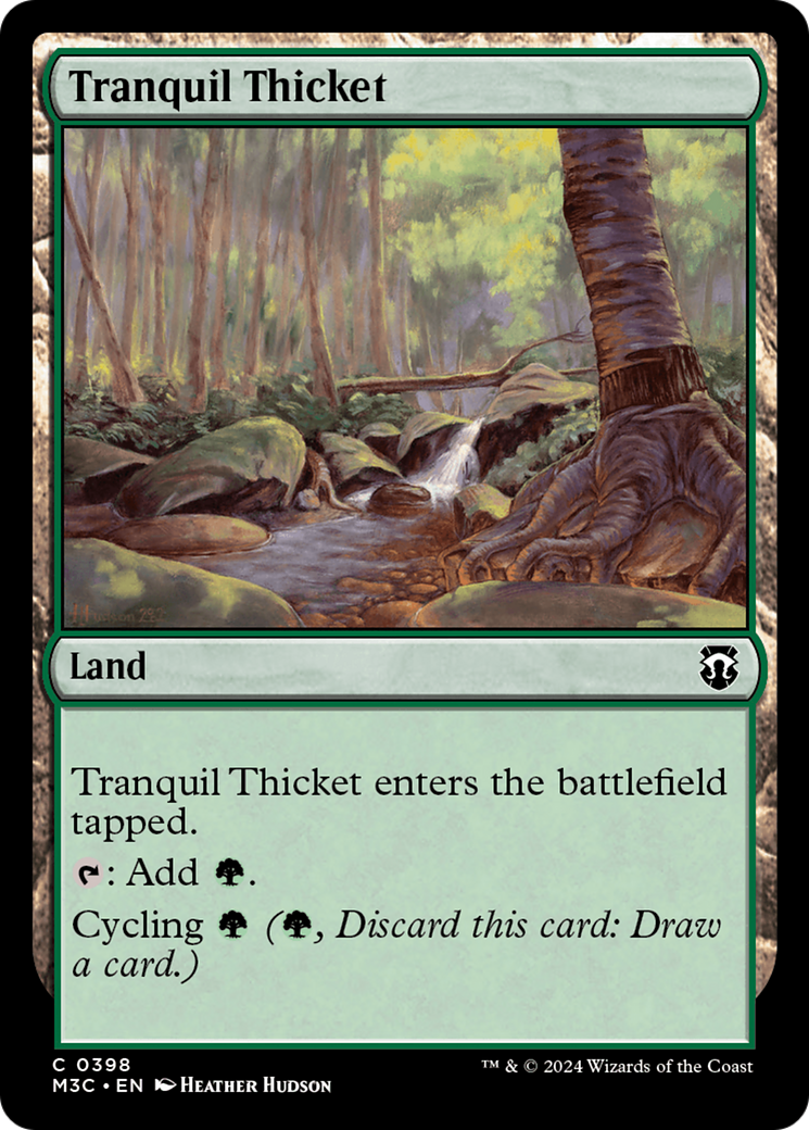 Tranquil Thicket (Ripple Foil) [Modern Horizons 3 Commander] | Webway Games