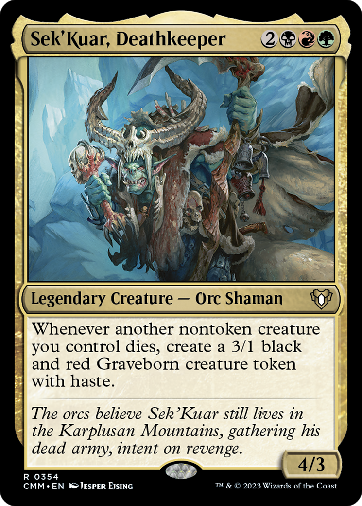 Sek'Kuar, Deathkeeper [Commander Masters] | Webway Games