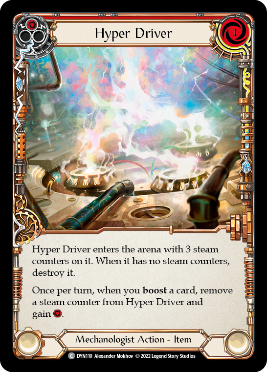 Hyper Driver (Red) [DYN110] (Dynasty)  Cold Foil | Webway Games