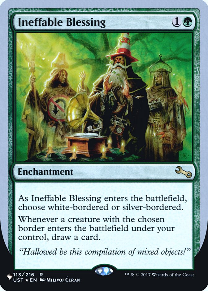 Ineffable Blessing (Bordered) (Unfinity Foil Edition) [The List] | Webway Games