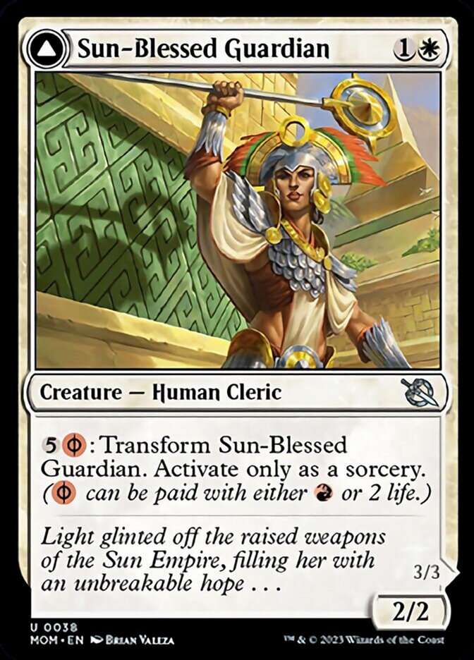Sun-Blessed Guardian // Furnace-Blessed Conqueror [March of the Machine] | Webway Games