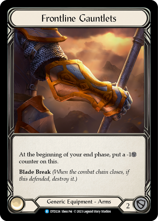 Frontline Gauntlets [DTD224] (Dusk Till Dawn)  Cold Foil | Webway Games
