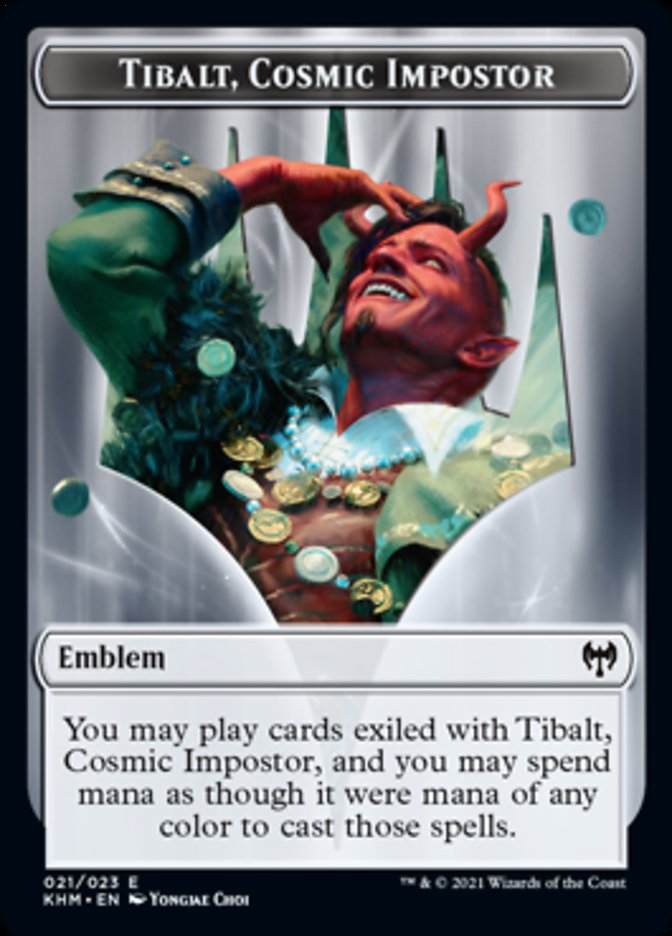 Tibalt, Cosmic Impostor Emblem [Kaldheim Tokens] | Webway Games