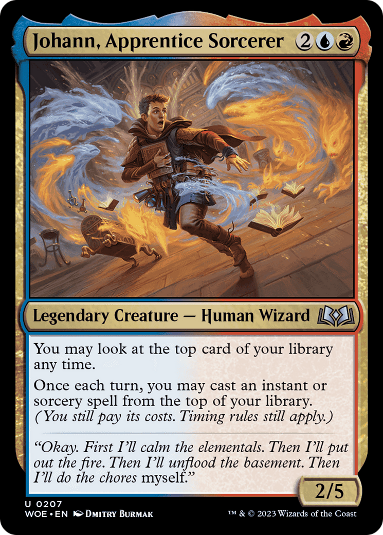 Johann, Apprentice Sorcerer [Wilds of Eldraine] | Webway Games