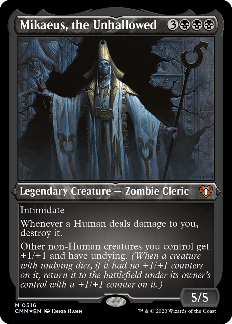 Mikaeus, the Unhallowed (Foil Etched) [Commander Masters] | Webway Games