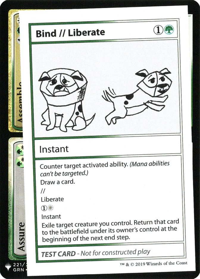 Bind // Liberate [Mystery Booster Playtest Cards] | Webway Games