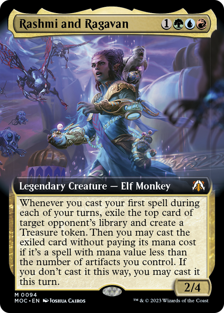 Rashmi and Ragavan (Extended Art) [March of the Machine Commander] | Webway Games