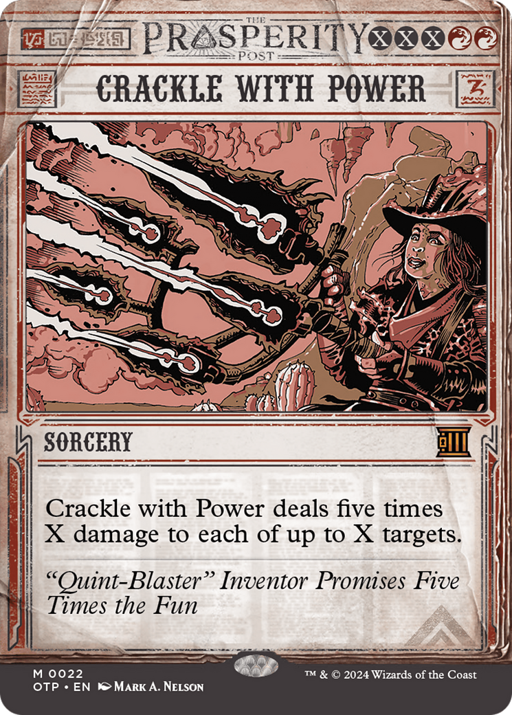 Crackle with Power [Outlaws of Thunder Junction: Breaking News] | Webway Games