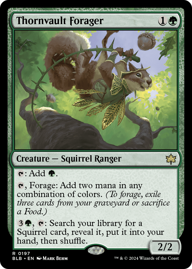Thornvault Forager [Bloomburrow] | Webway Games