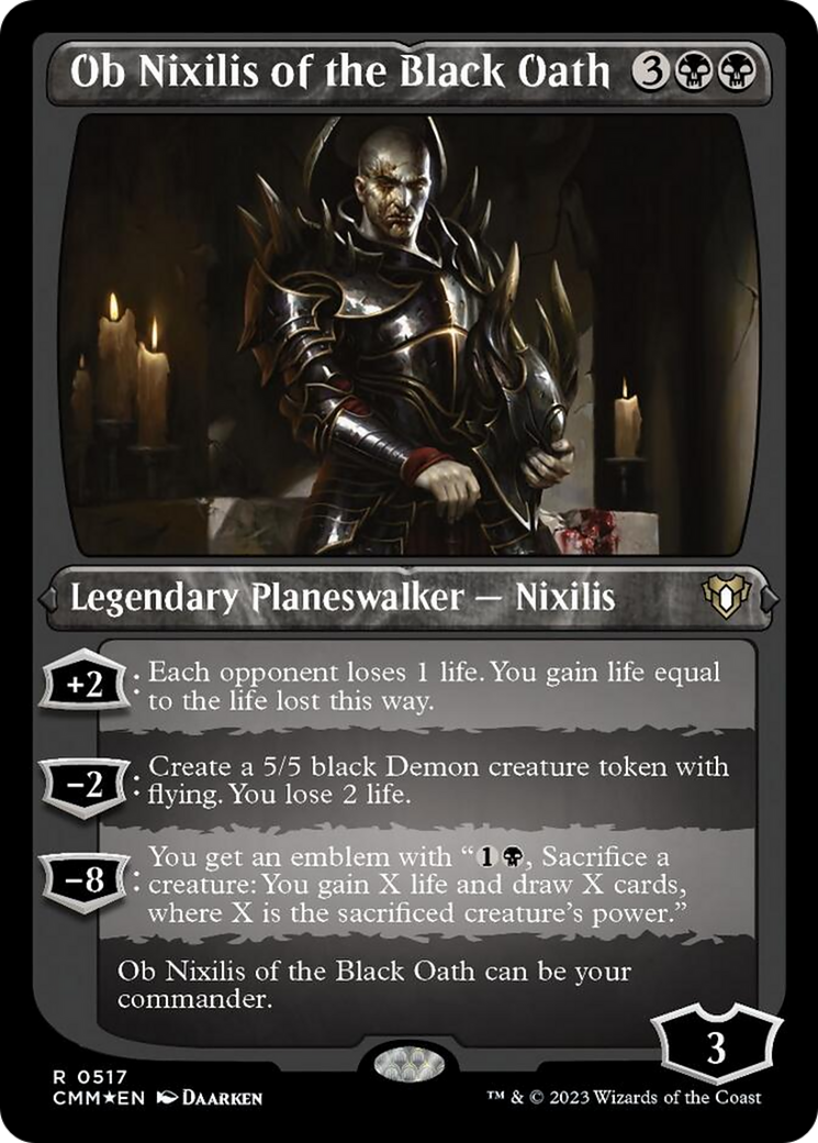 Ob Nixilis of the Black Oath (Foil Etched) [Commander Masters] | Webway Games