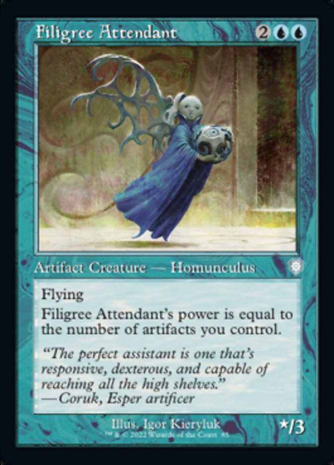 Filigree Attendant (Retro) [The Brothers' War Commander] | Webway Games