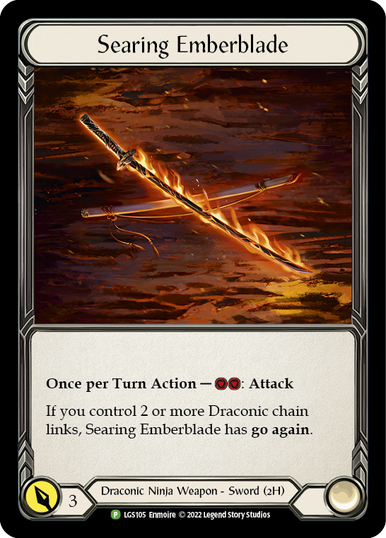 Searing Emberblade [LGS105] (Promo)  Cold Foil | Webway Games