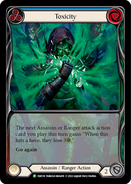 Toxicity (Blue) [FAB130] (Promo)  Rainbow Foil | Webway Games