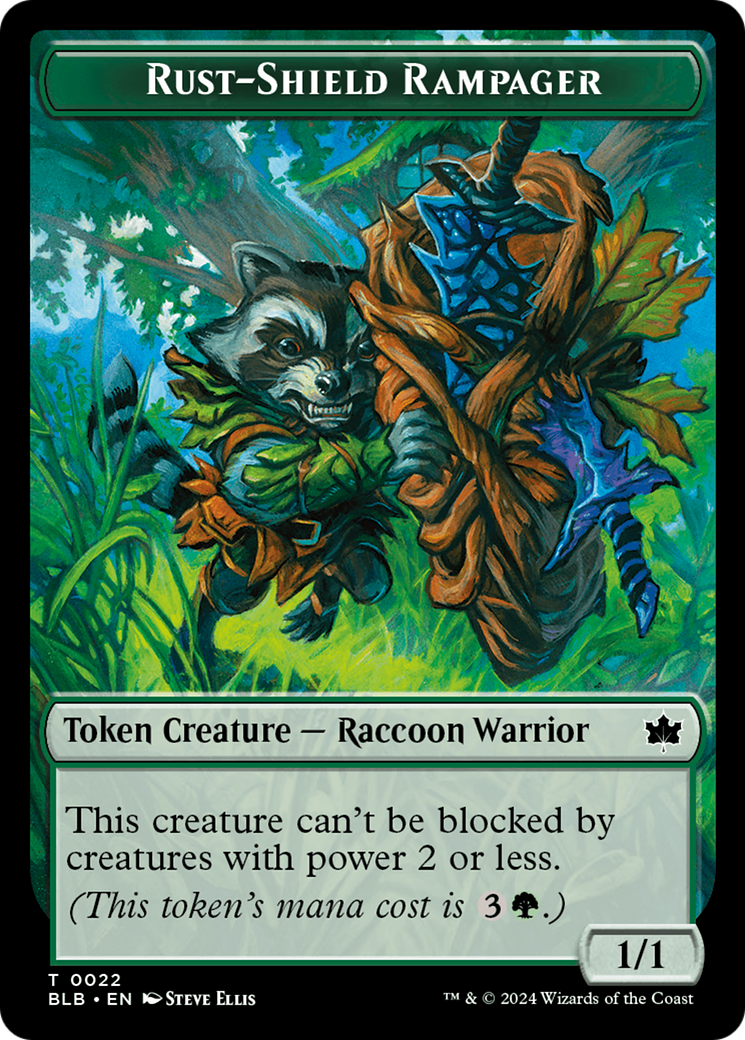 Food // Rust-Shield Rampager Double-Sided Token [Bloomburrow Tokens] | Webway Games