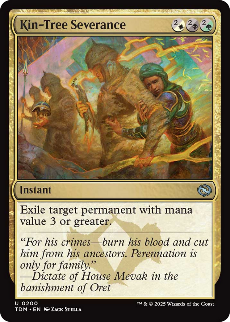 Kin-Tree Severance [Tarkir: Dragonstorm] | Webway Games