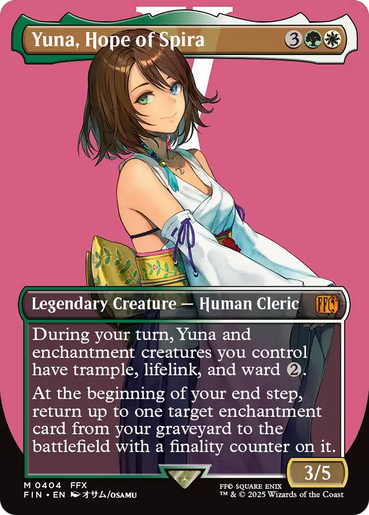 Yuna, Hope of Spira (Borderless) [FINAL FANTASY] | Webway Games