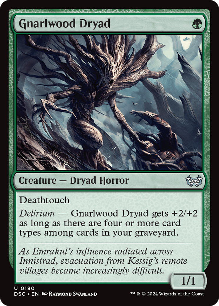 Gnarlwood Dryad [Duskmourn: House of Horror Commander] | Webway Games