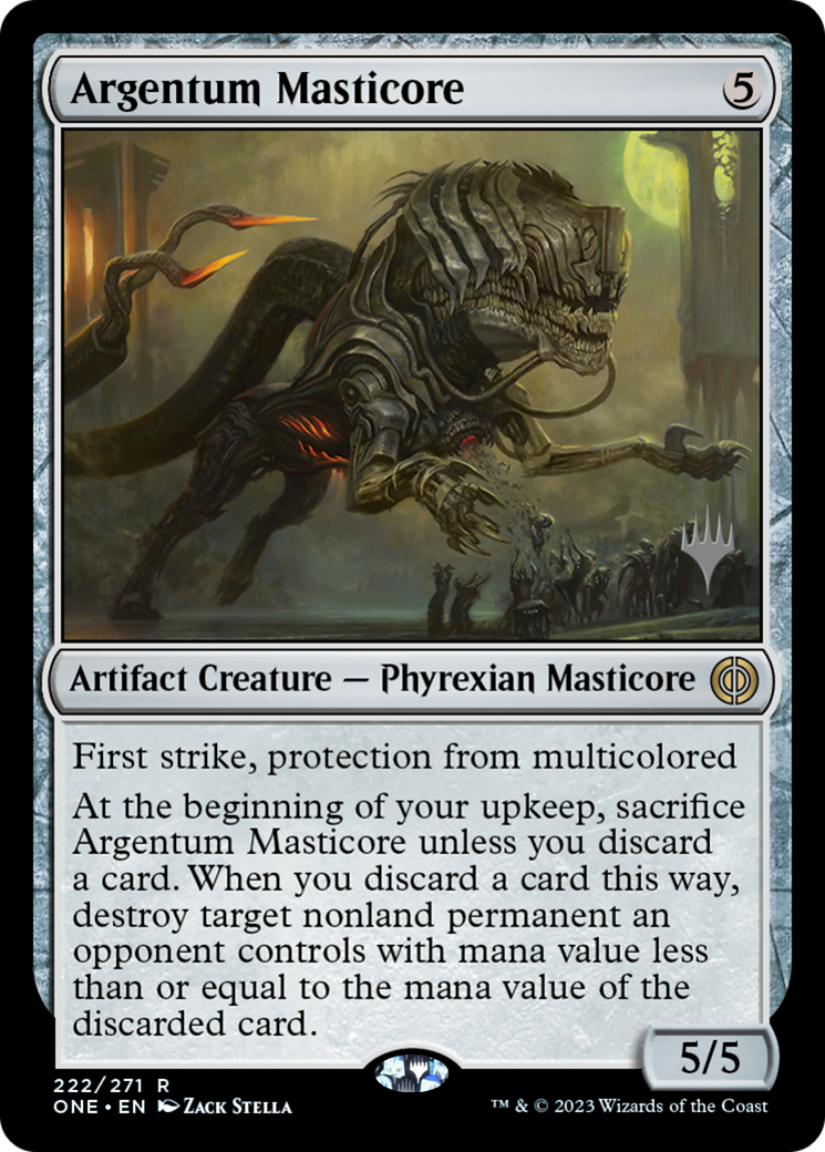 Argentum Masticore (Promo Pack) [Phyrexia: All Will Be One Promos] | Webway Games