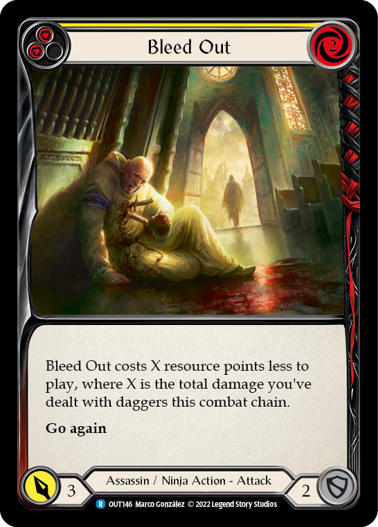 Bleed Out (Yellow) [OUT146] (Outsiders) | Webway Games