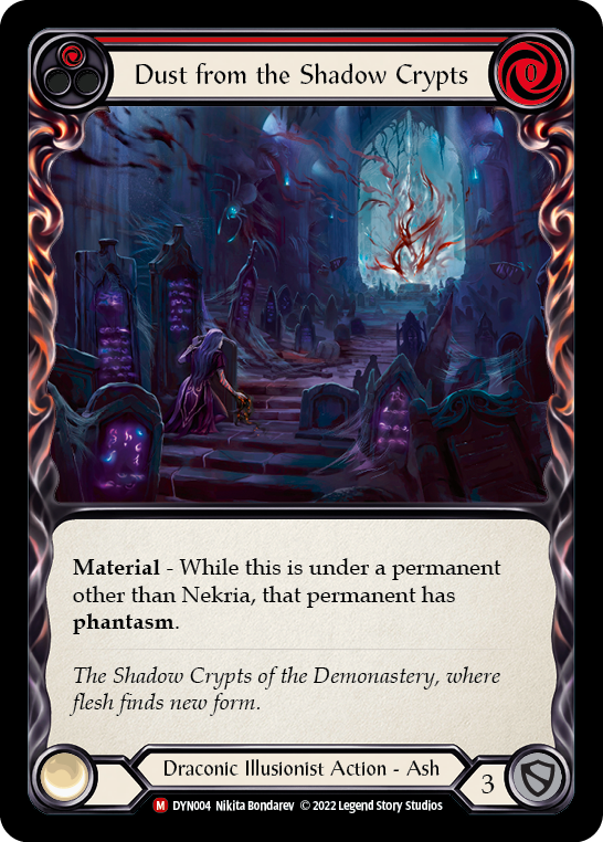 Dust from the Shadow Crypts [DYN004] (Dynasty)  Rainbow Foil | Webway Games