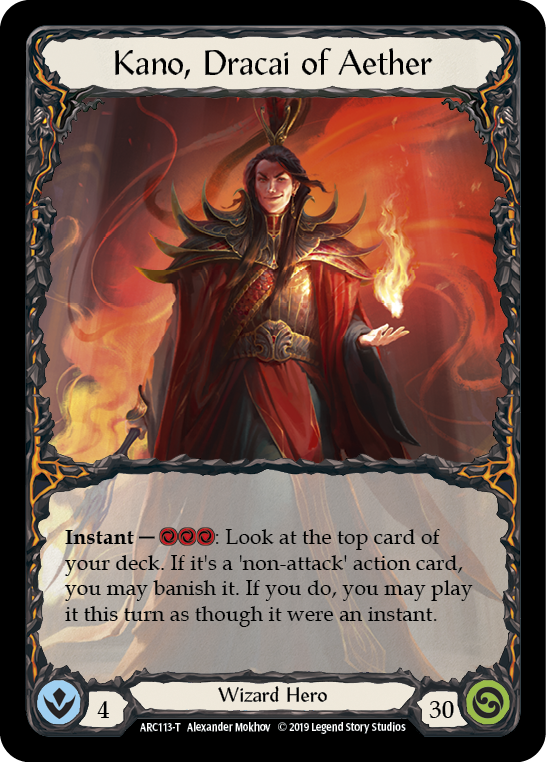 Kano // Kano, Dracai of Aether [ARC114-T // ARC113-T] (Arcane Rising)  1st Edition Normal | Webway Games