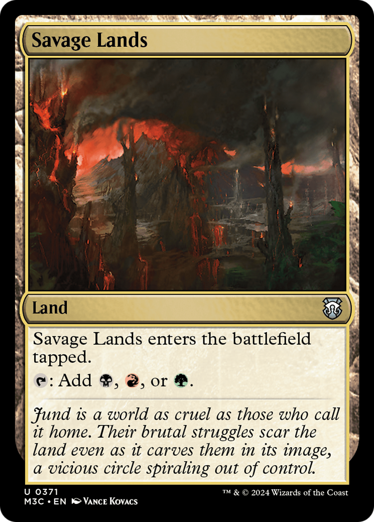 Savage Lands (Ripple Foil) [Modern Horizons 3 Commander] | Webway Games