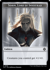 Emblem - Sorin, Lord of Innistrad // Vampire (0004) Double-Sided Token [The Lost Caverns of Ixalan Commander Tokens] | Webway Games