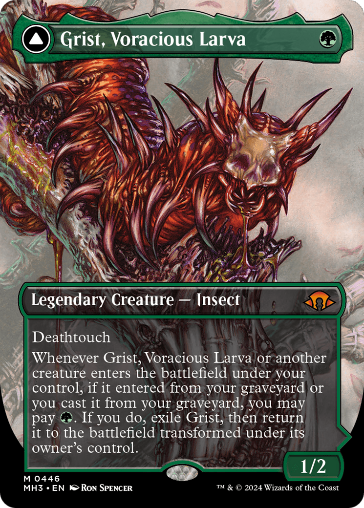 Grist, Voracious Larva // Grist, the Plague Swarm (Borderless) [Modern Horizons 3] | Webway Games