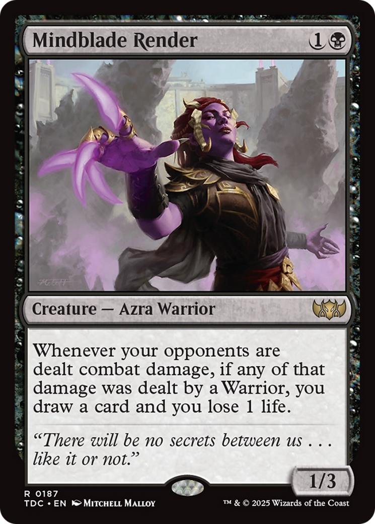 Mindblade Render [Tarkir: Dragonstorm Commander] | Webway Games