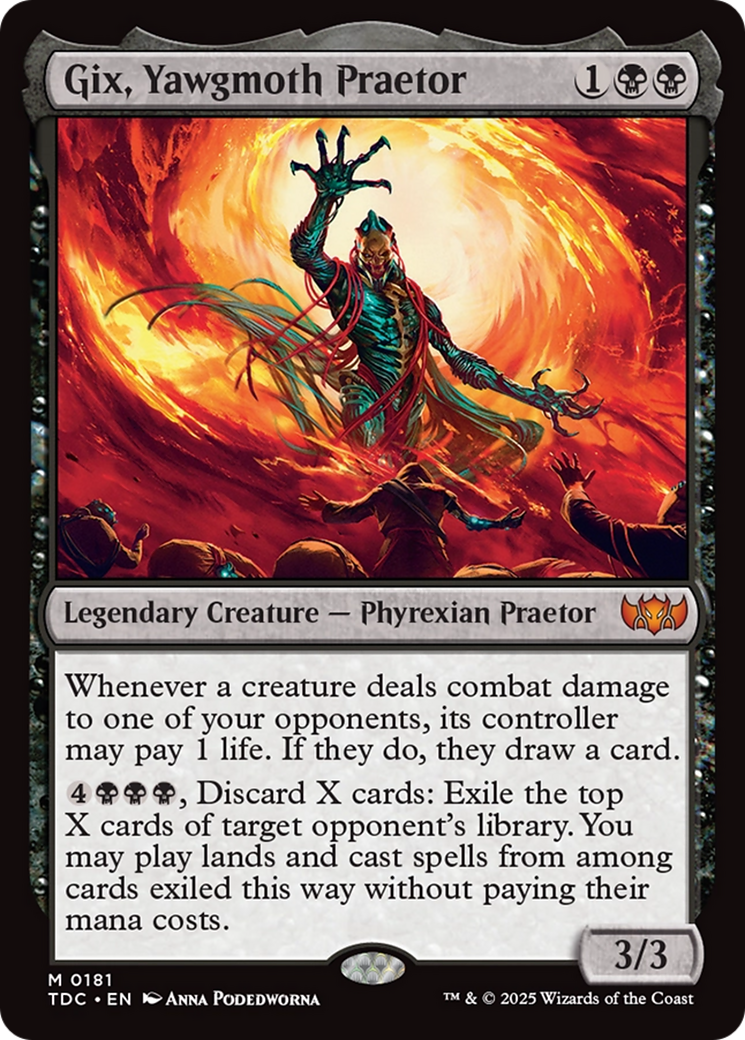 Gix, Yawgmoth Praetor [Tarkir: Dragonstorm Commander] | Webway Games