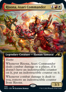 Risona, Asari Commander (Extended Art) [Kamigawa: Neon Dynasty] | Webway Games