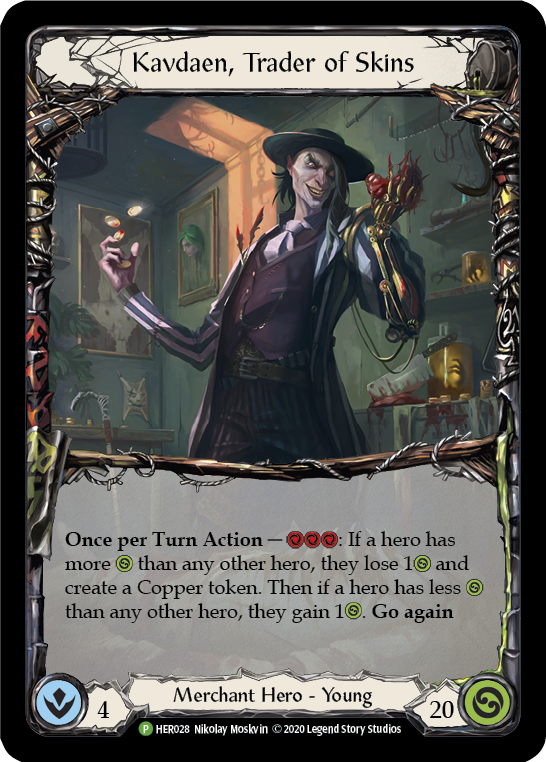 Kavdaen, Trader of Skins [HER028] (Promo)  Cold Foil | Webway Games