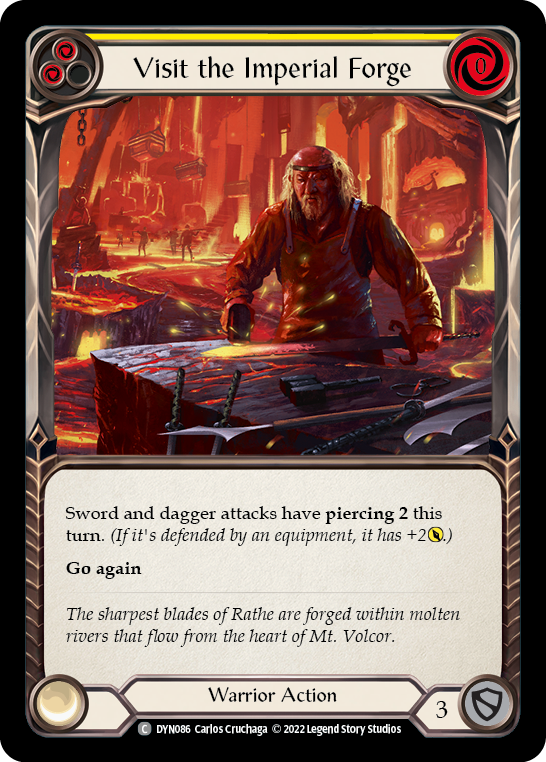 Visit the Imperial Forge (Yellow) [DYN086] (Dynasty)  Rainbow Foil | Webway Games